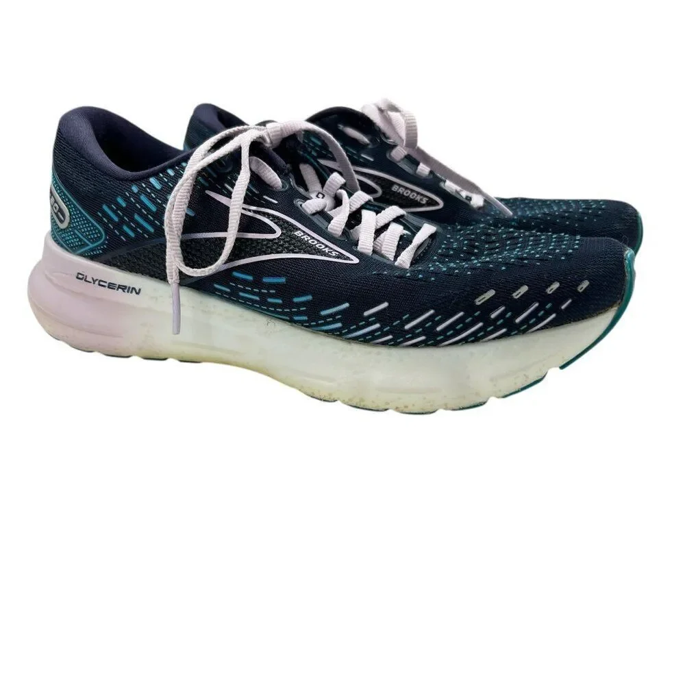 Brooks Glycerin 20 Women's Running Shoes Navy Blue Purple Size 8